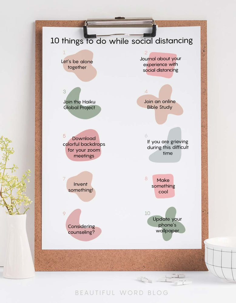 10 things to do while social distancing