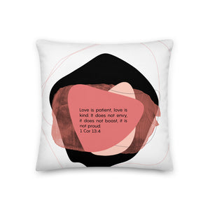 
                  
                    Love is Patient Modern Design Premium Pillow
                  
                