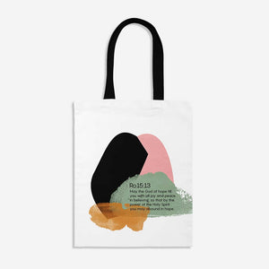 
                  
                    Modern Bible Verse Design Romans 15:13 Tote bag
                  
                